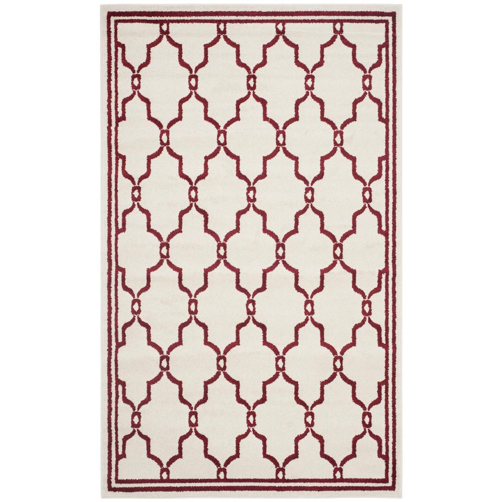 AMHERST, IVORY / RED, 5' X 8', Area Rug. Picture 2