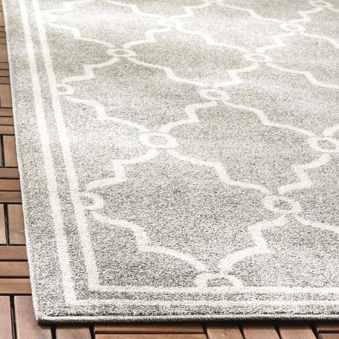 AMHERST, DARK GREY / BEIGE, 5' X 5' Round, Area Rug, AMT414R-5R. Picture 2