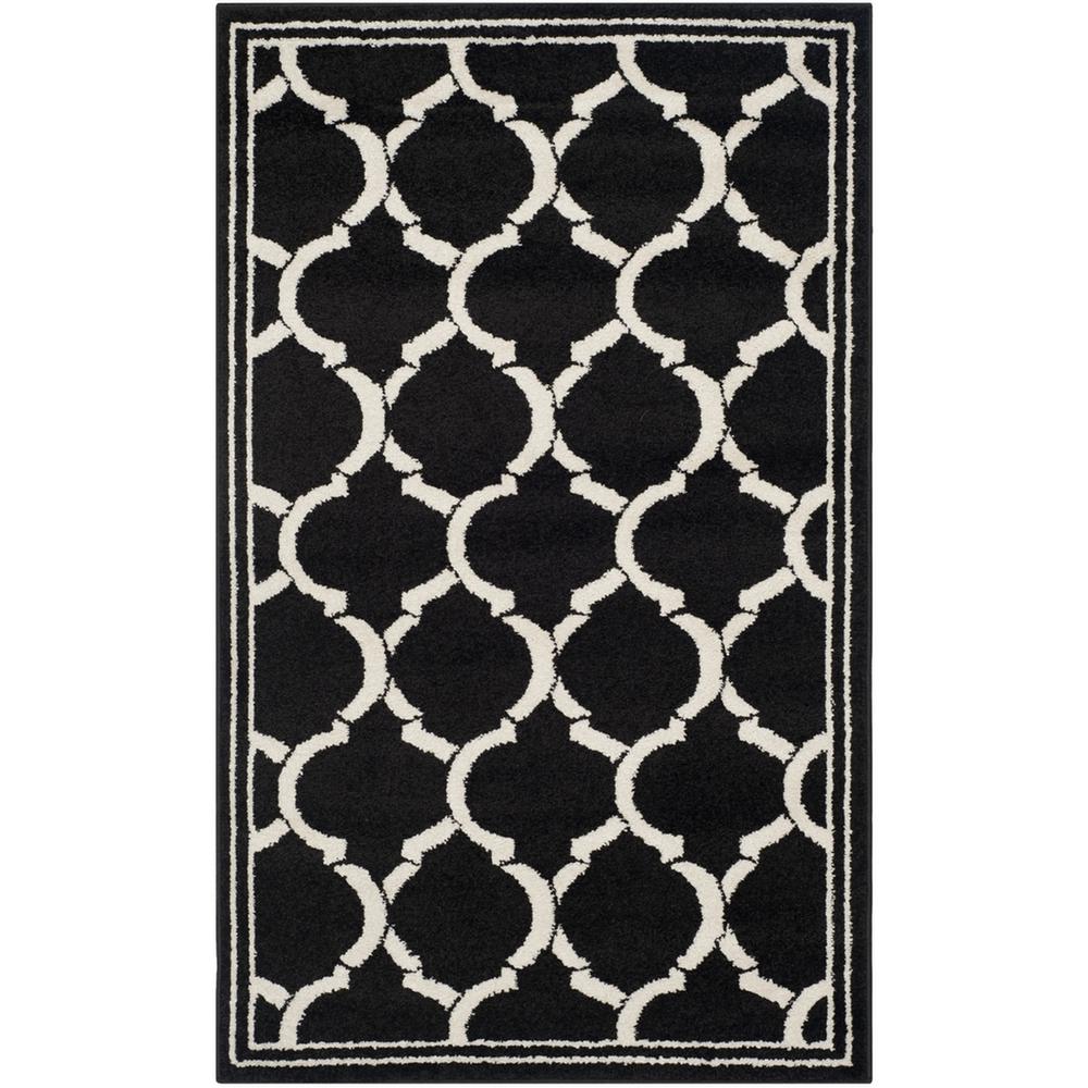 AMHERST, ANTHRACITE / IVORY, 3' X 5', Area Rug, AMT415G-3. Picture 1