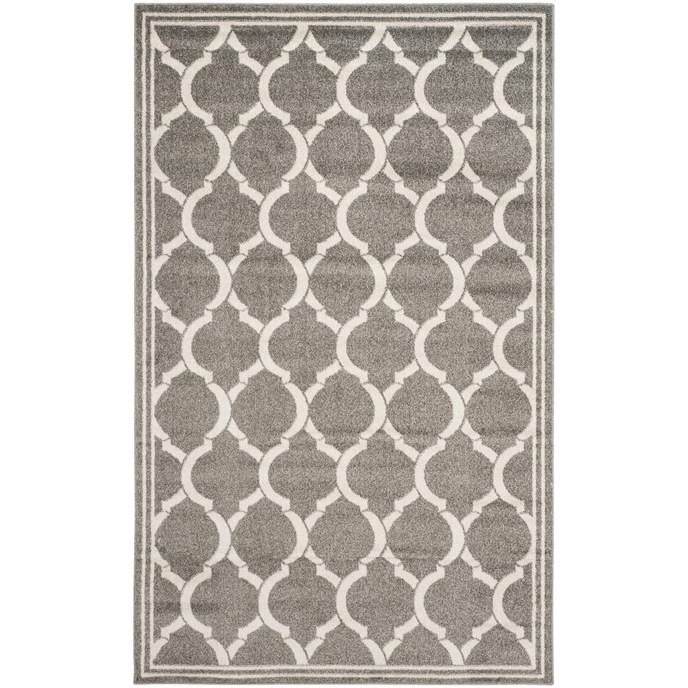AMHERST, DARK GREY / BEIGE, 5' X 8', Area Rug, AMT415R-5. Picture 1