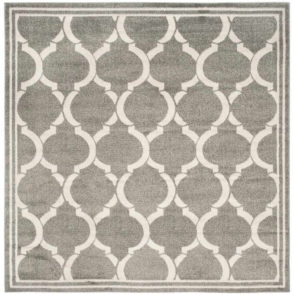 AMHERST, DARK GREY / BEIGE, 7' X 7' Square, Area Rug, AMT415R-7SQ. Picture 1