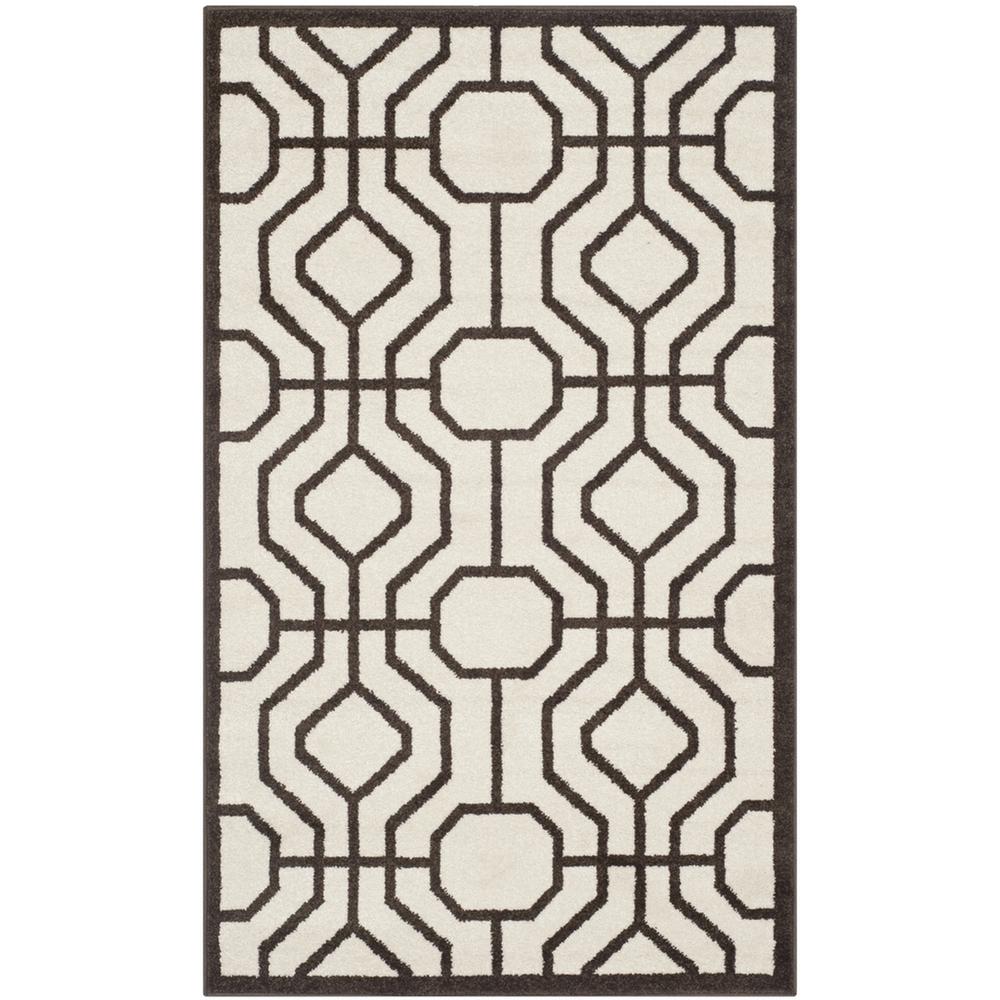 AMHERST, IVORY / BROWN, 3' X 5', Area Rug. Picture 1