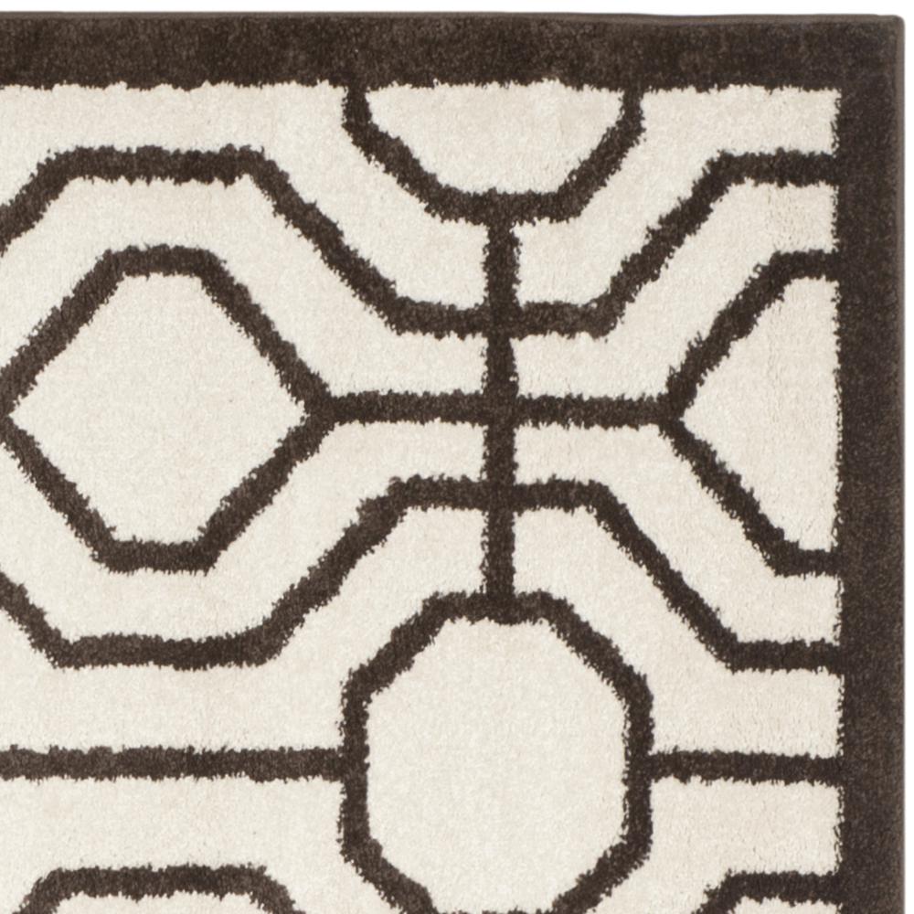AMHERST, IVORY / BROWN, 7' X 7' Square, Area Rug. Picture 3