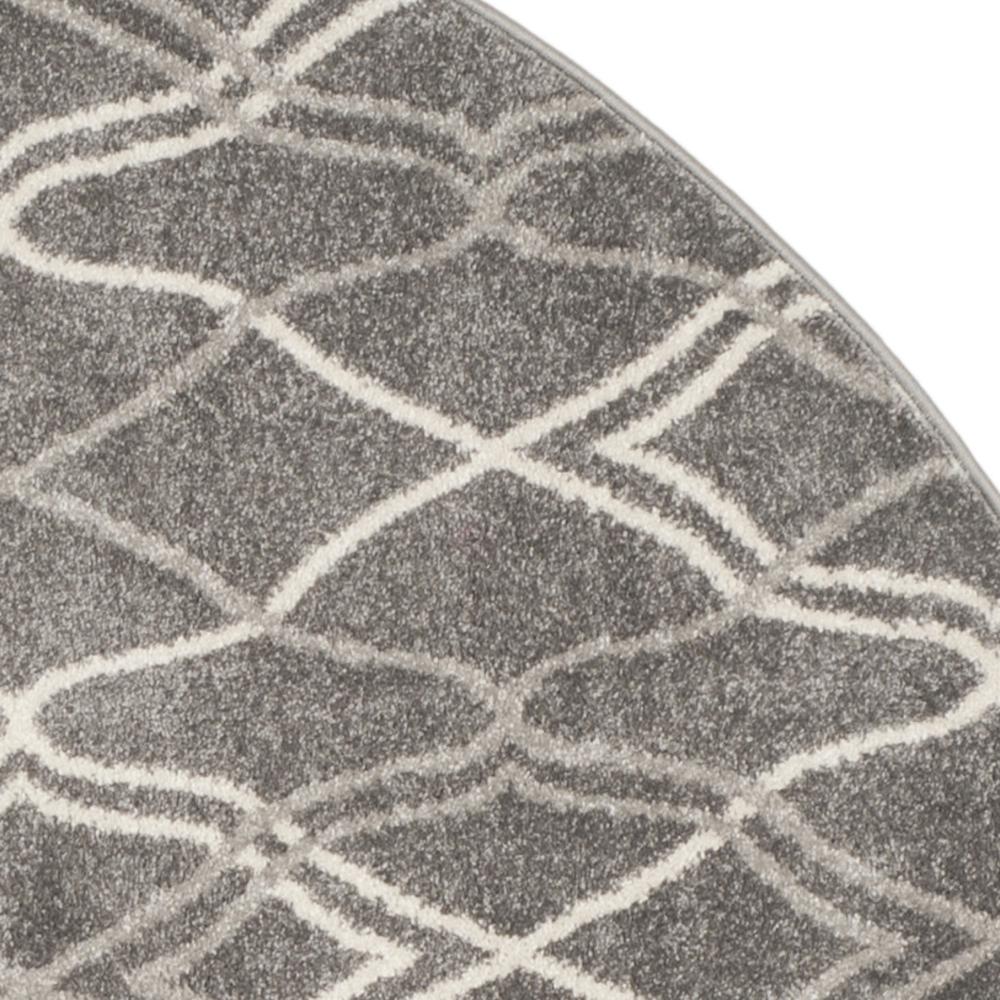 AMHERST, GREY / LIGHT GREY, 7' X 7' Round, Area Rug, AMT417C-7R. Picture 4