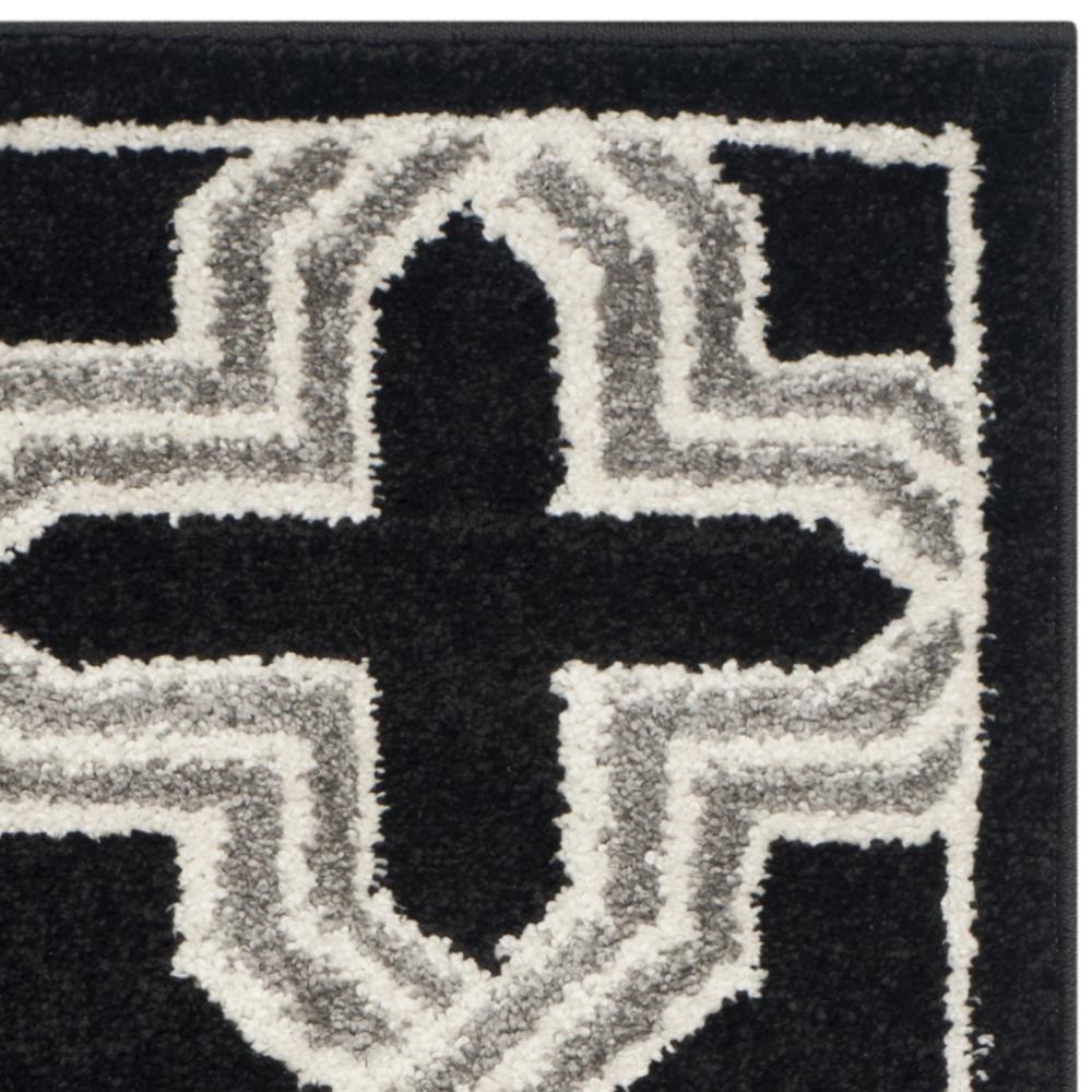 AMHERST, ANTHRACITE / GREY, 2'-6" X 4', Area Rug. Picture 1