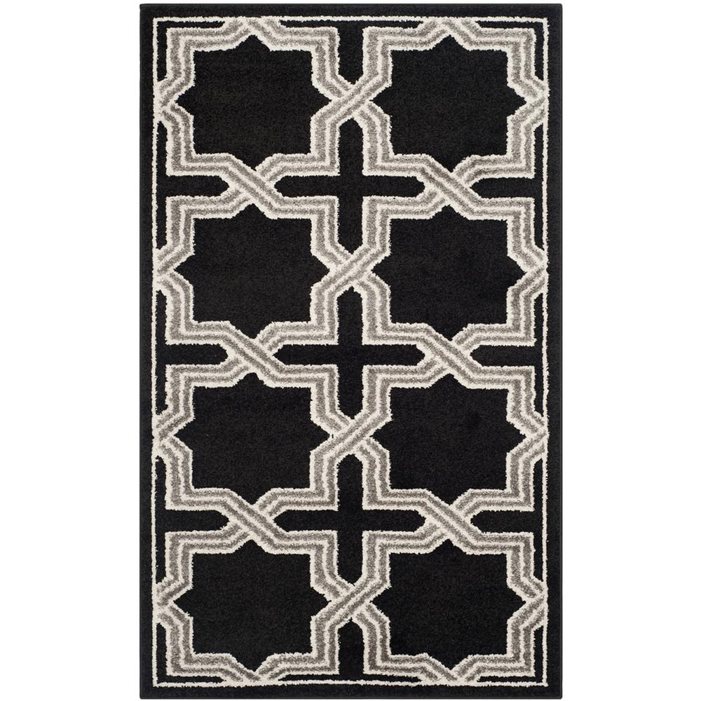 AMHERST, ANTHRACITE / GREY, 3' X 5', Area Rug. Picture 1