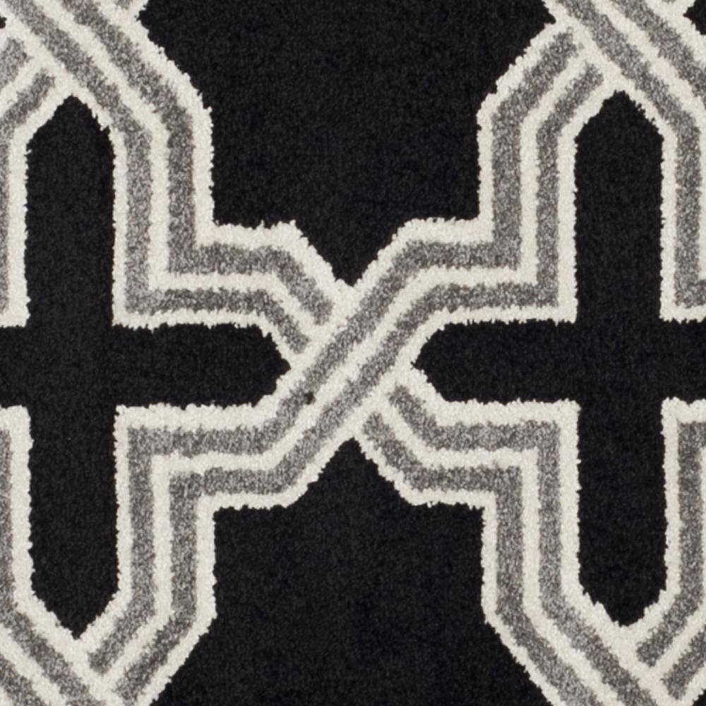 AMHERST, ANTHRACITE / GREY, 7' X 7' Round, Area Rug. Picture 3