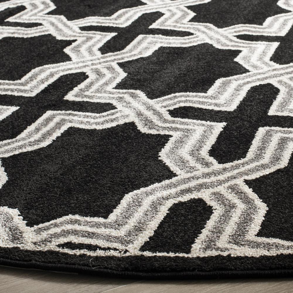 AMHERST, ANTHRACITE / GREY, 7' X 7' Round, Area Rug. Picture 6