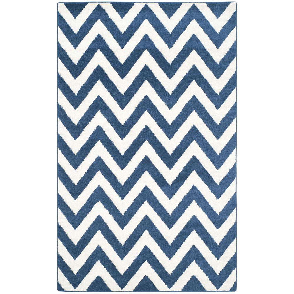 AMHERST, NAVY / BEIGE, 5' X 8', Area Rug, AMT419P-5. Picture 1
