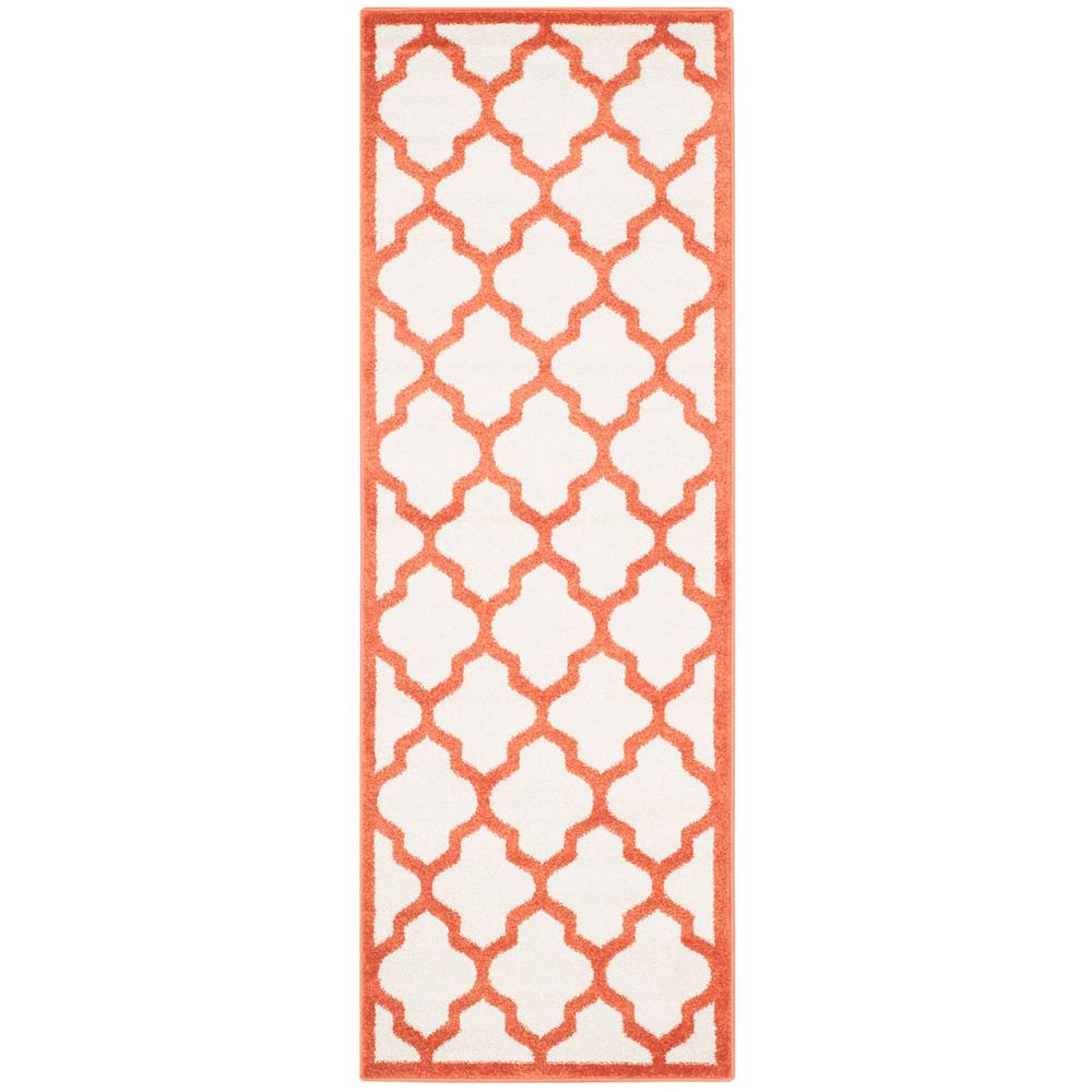 AMHERST, BEIGE / ORANGE, 2'-3" X 7', Area Rug, AMT420F-27. Picture 1