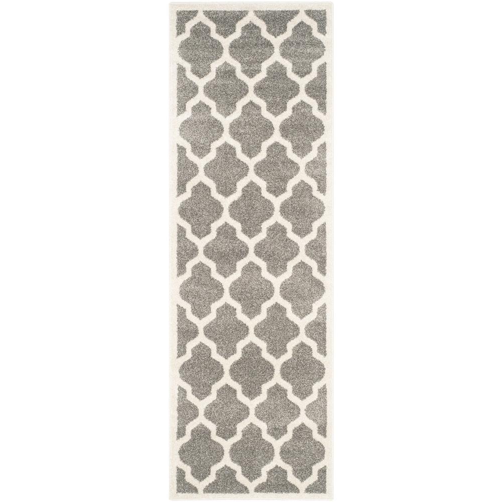 AMHERST, DARK GREY / BEIGE, 2'-3" X 7', Area Rug, AMT420R-27. Picture 1