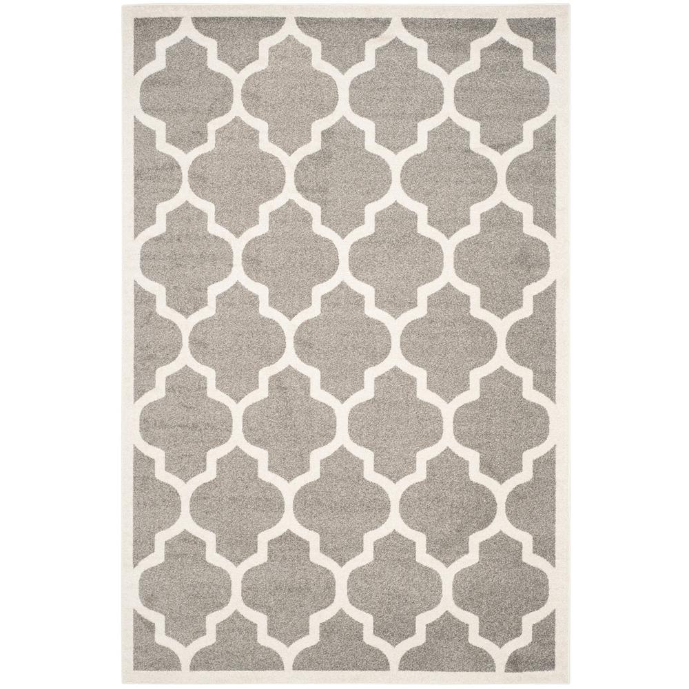AMHERST, DARK GREY / BEIGE, 6' X 9', Area Rug, AMT420R-6. Picture 1