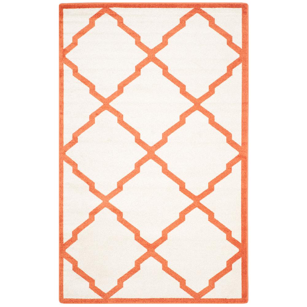 AMHERST, BEIGE / ORANGE, 5' X 8', Area Rug, AMT421F-5. Picture 1