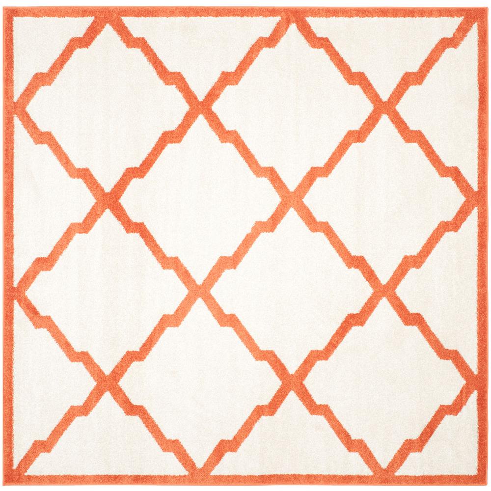 AMHERST, BEIGE / ORANGE, 7' X 7' Square, Area Rug, AMT421F-7SQ. Picture 1