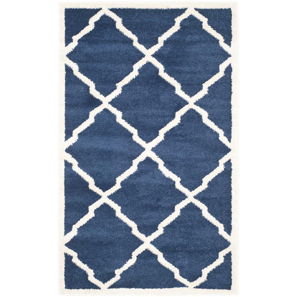 AMHERST, NAVY / BEIGE, 3' X 5', Area Rug, AMT421P-3. Picture 1