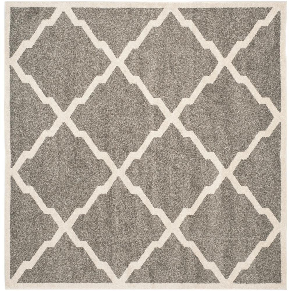 AMHERST, DARK GREY / BEIGE, 5' X 5' Square, Area Rug, AMT421R-5SQ. Picture 1