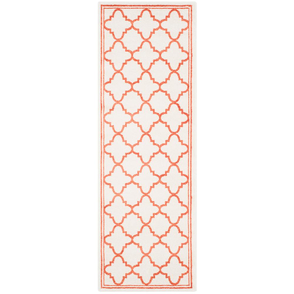 AMHERST, BEIGE / ORANGE, 2'-3" X 7', Area Rug, AMT422F-27. Picture 1