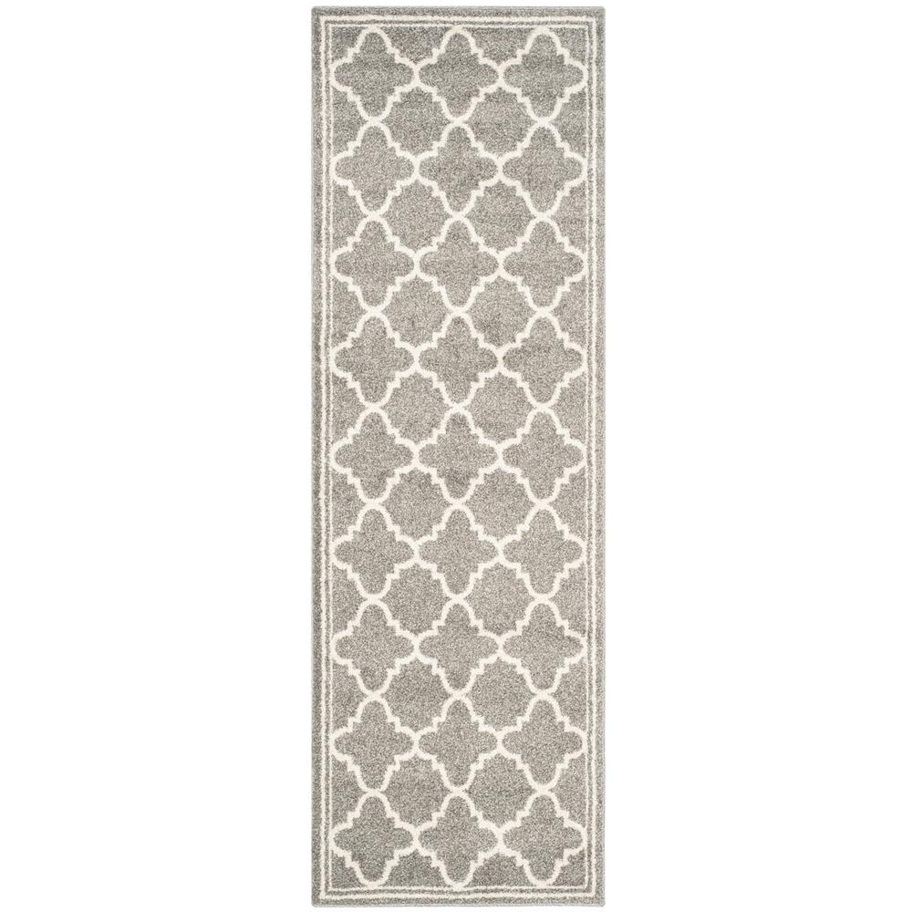 AMHERST, DARK GREY / BEIGE, 2'-3" X 7', Area Rug, AMT422R-27. Picture 1