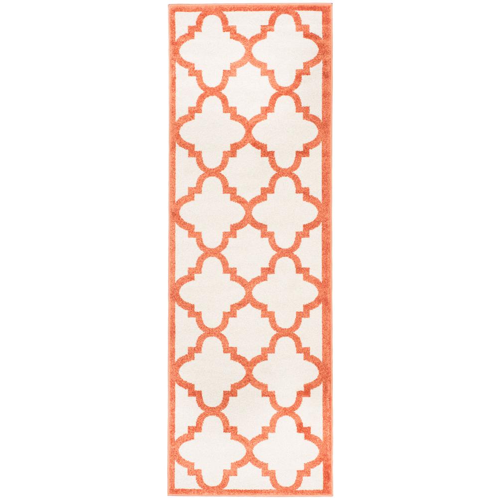 AMHERST, BEIGE / ORANGE, 2'-3" X 7', Area Rug, AMT423F-27. Picture 1