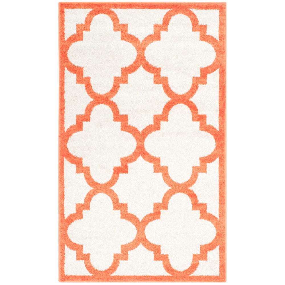 AMHERST, BEIGE / ORANGE, 3' X 5', Area Rug, AMT423F-3. Picture 1