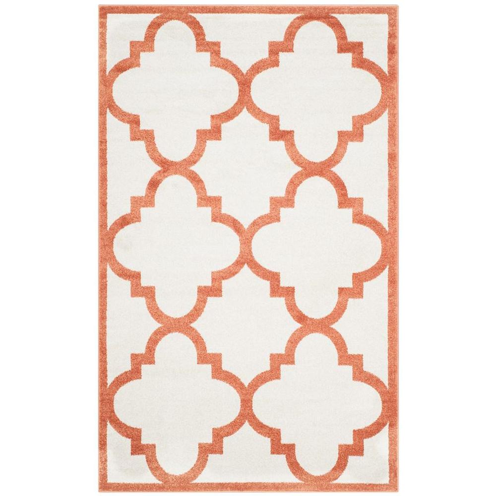 AMHERST, BEIGE / ORANGE, 5' X 8', Area Rug, AMT423F-5. Picture 1
