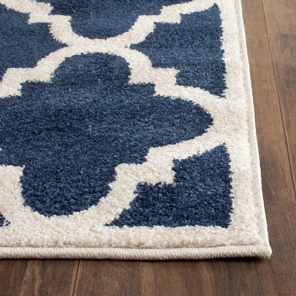 AMHERST, NAVY / BEIGE, 2'-3" X 11', Area Rug, AMT423P-211. Picture 1
