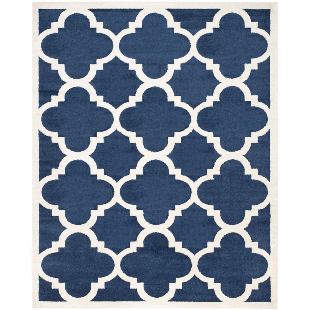 AMHERST, NAVY / BEIGE, 8' X 10', Area Rug, AMT423P-8. Picture 1