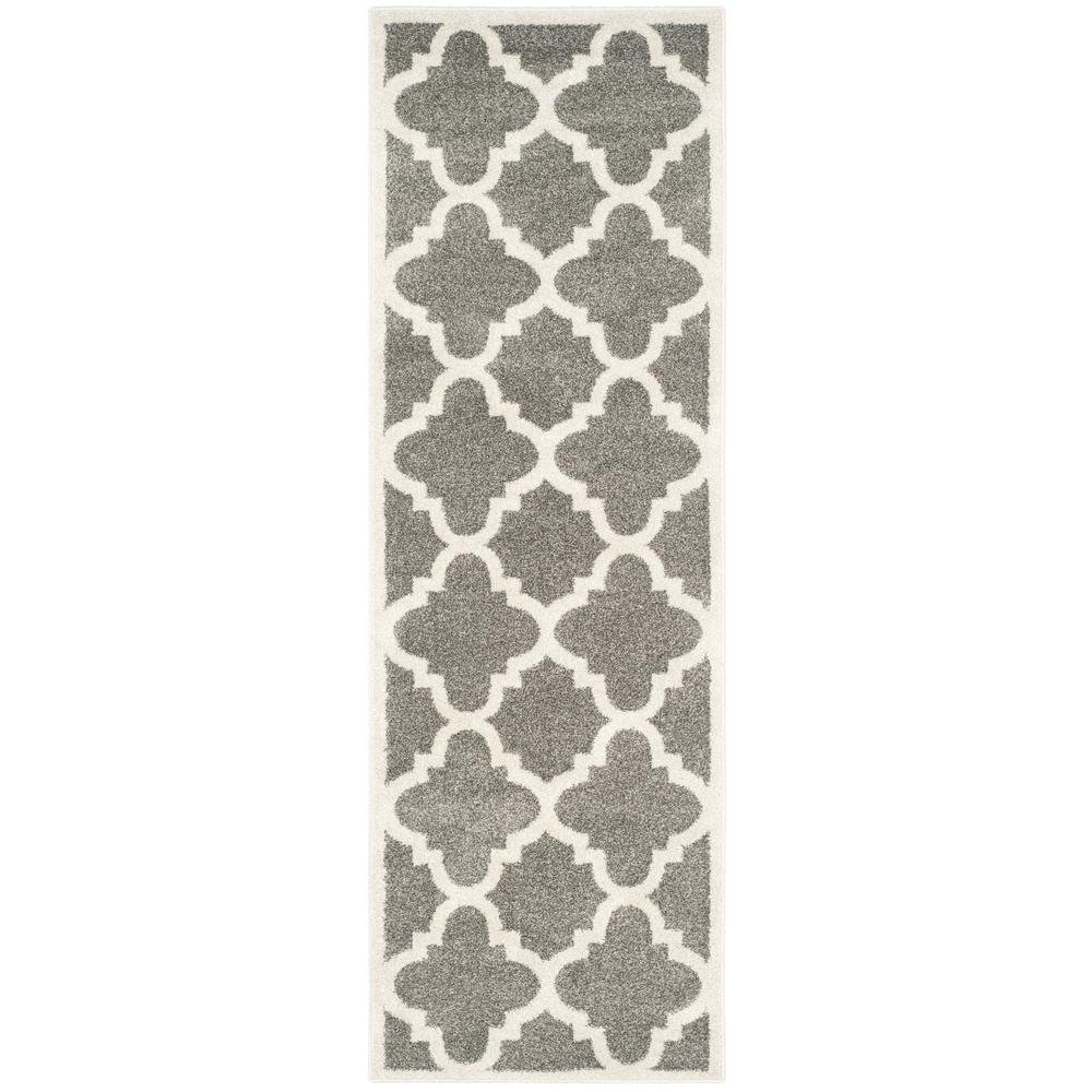 AMHERST, DARK GREY / BEIGE, 2'-3" X 7', Area Rug, AMT423R-27. Picture 1