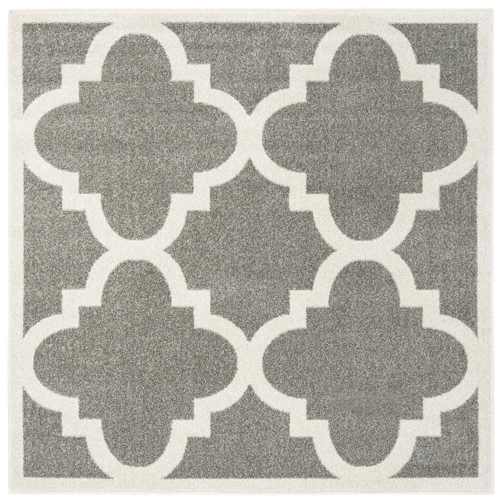AMHERST, DARK GREY / BEIGE, 5' X 5' Square, Area Rug, AMT423R-5SQ. Picture 1