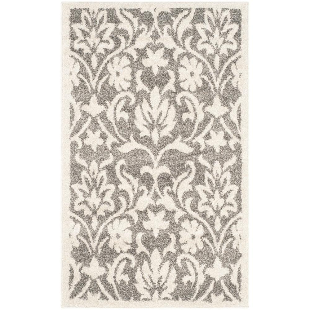 AMHERST, DARK GREY / BEIGE, 2'-6" X 4', Area Rug, AMT424R-24. Picture 1