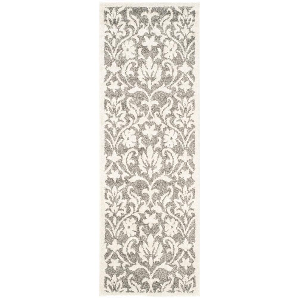 AMHERST, DARK GREY / BEIGE, 2'-3" X 7', Area Rug, AMT424R-27. Picture 1