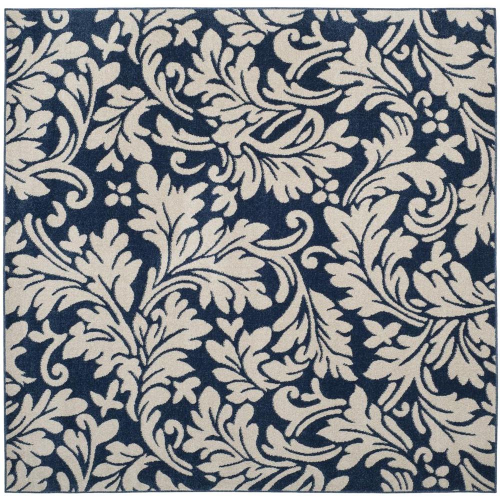 AMHERST, NAVY / IVORY, 7' X 7' Square, Area Rug, AMT425P-7SQ. Picture 1