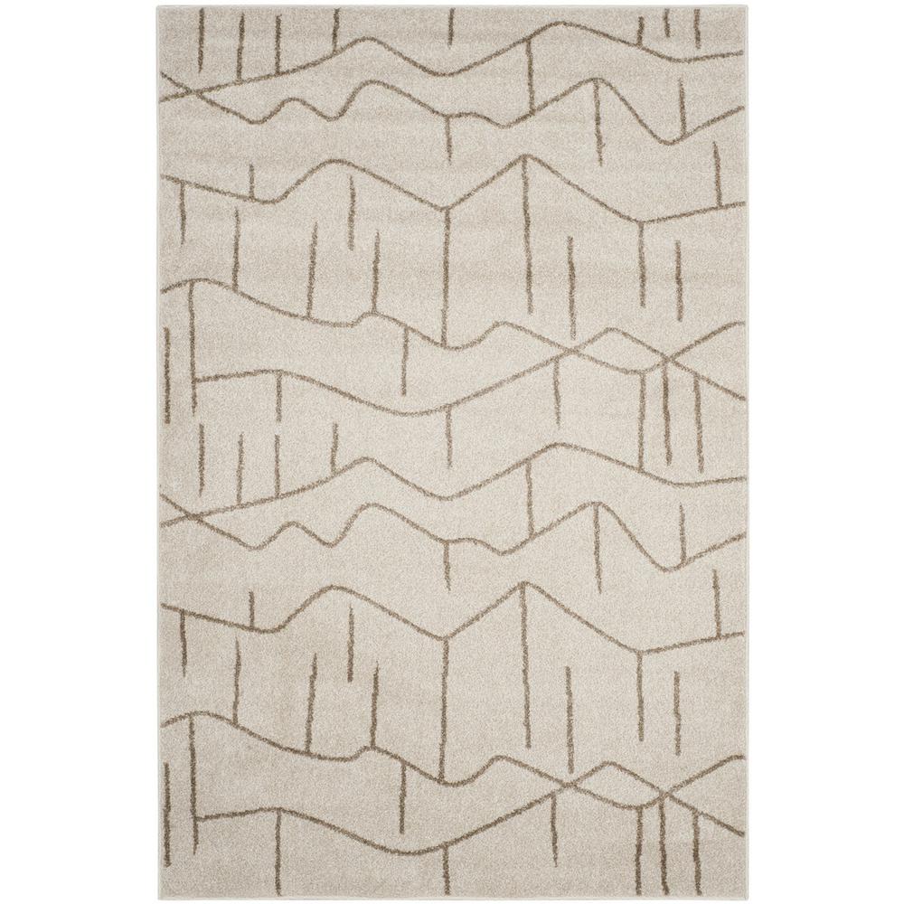 AMHERST, IVORY / GREY, 4' X 6', Area Rug, AMT429K-4. Picture 1