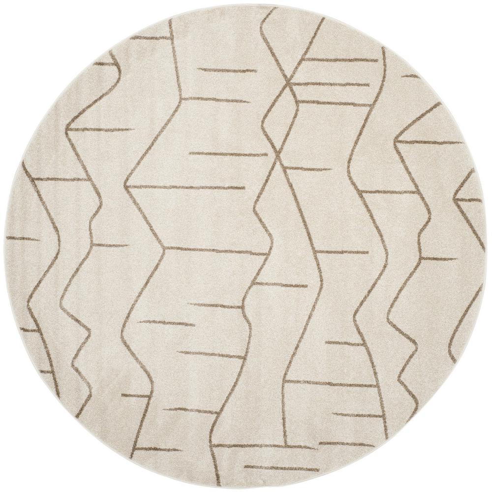AMHERST, IVORY / GREY, 7' X 7' Round, Area Rug, AMT429K-7R. Picture 1