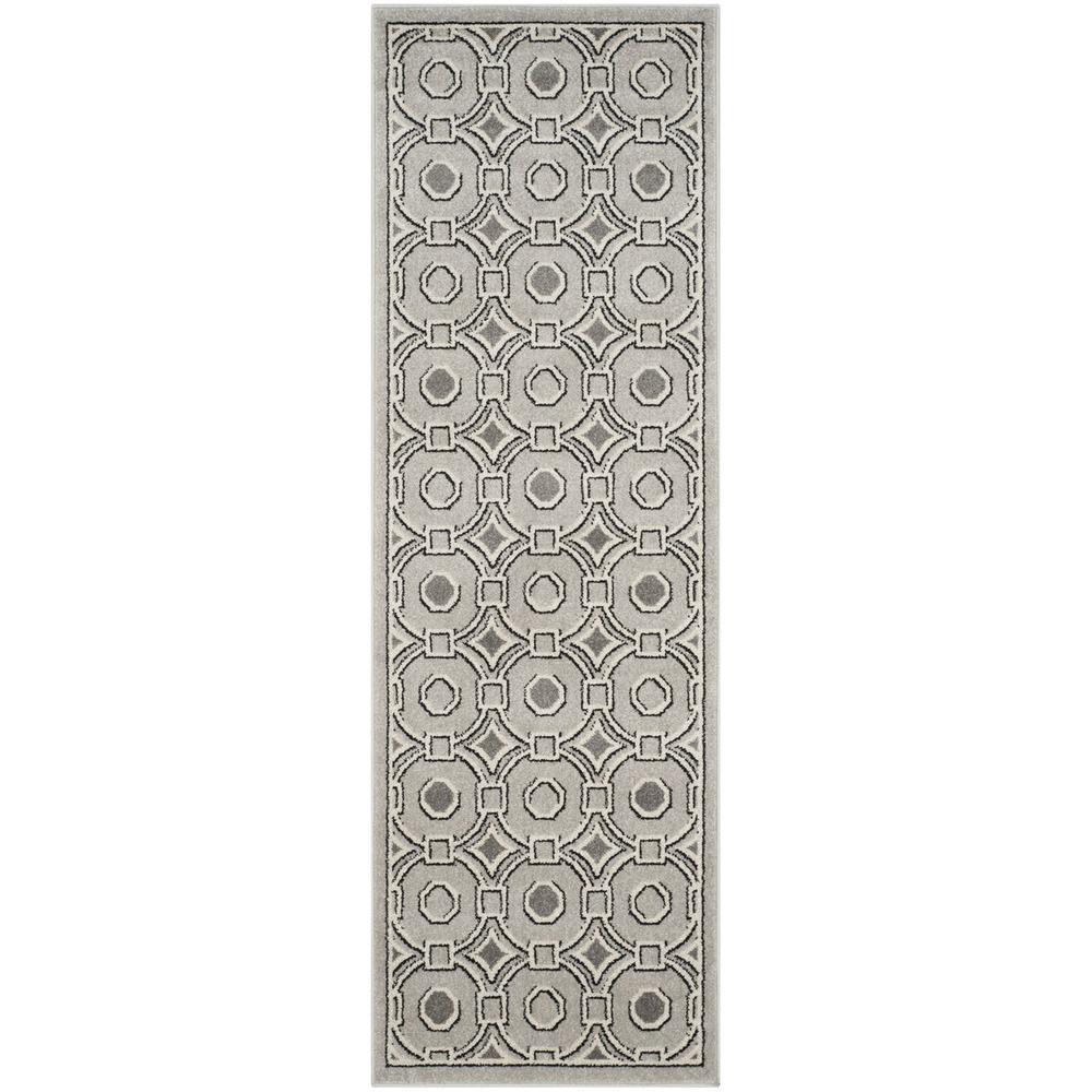 AMHERST, LIGHT GREY / IVORY, 2'-3" X 7', Area Rug, AMT431B-27. Picture 1