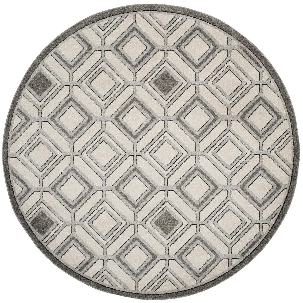 AMHERST, IVORY / LIGHT GREY, 7' X 7' Round, Area Rug, AMT433E-7R. Picture 1