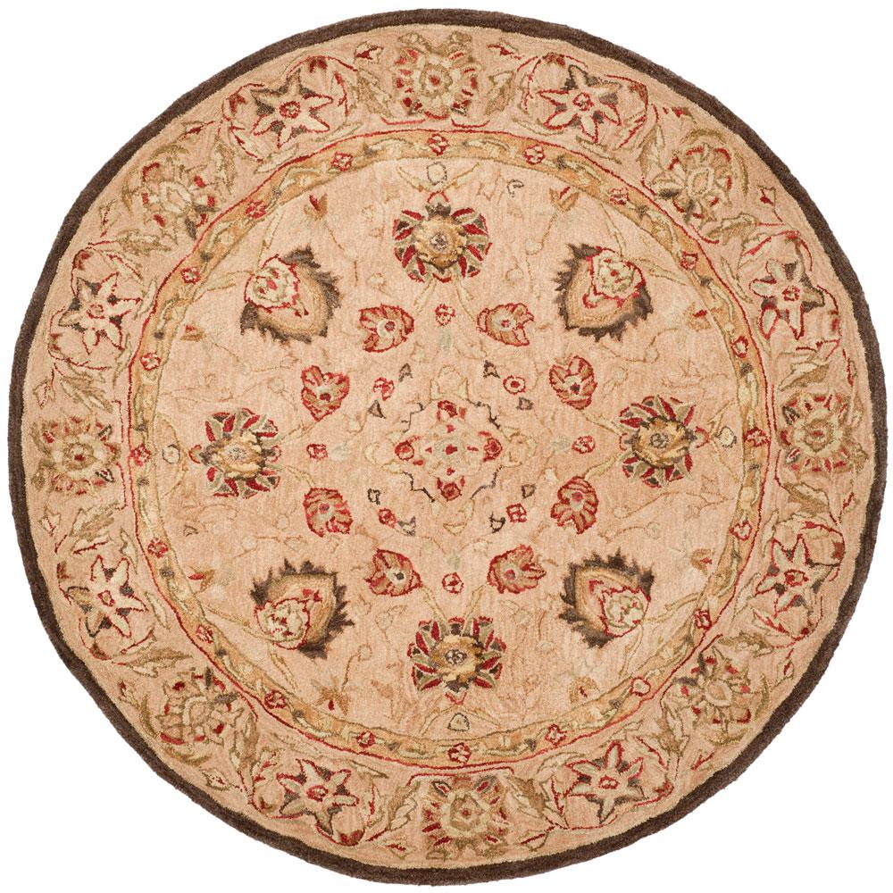 ANATOLIA, BEIGE / BEIGE, 4' X 4' Round, Area Rug. Picture 1