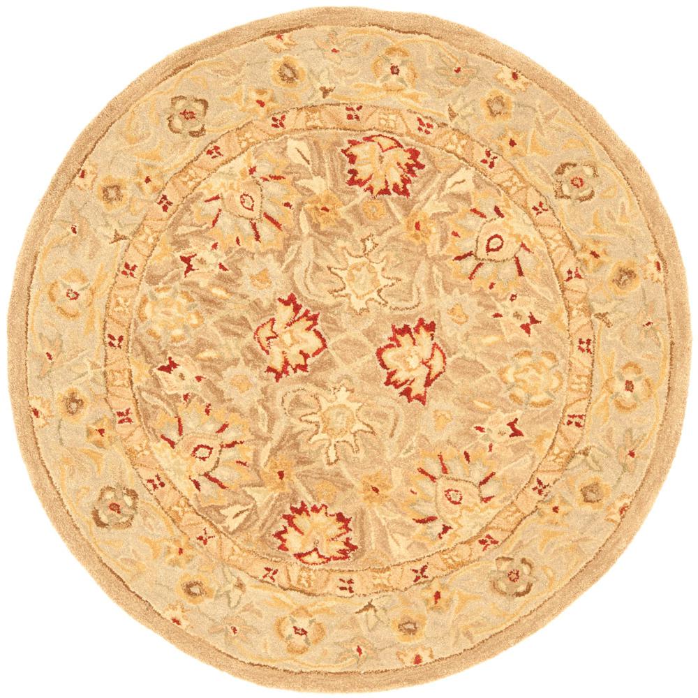 ANATOLIA, TAN / IVORY, 4' X 4' Round, Area Rug. Picture 1