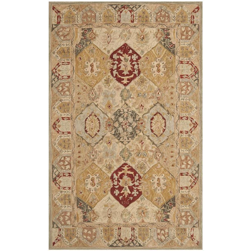 ANATOLIA, BEIGE / MULTI, 5' X 8', Area Rug. Picture 1