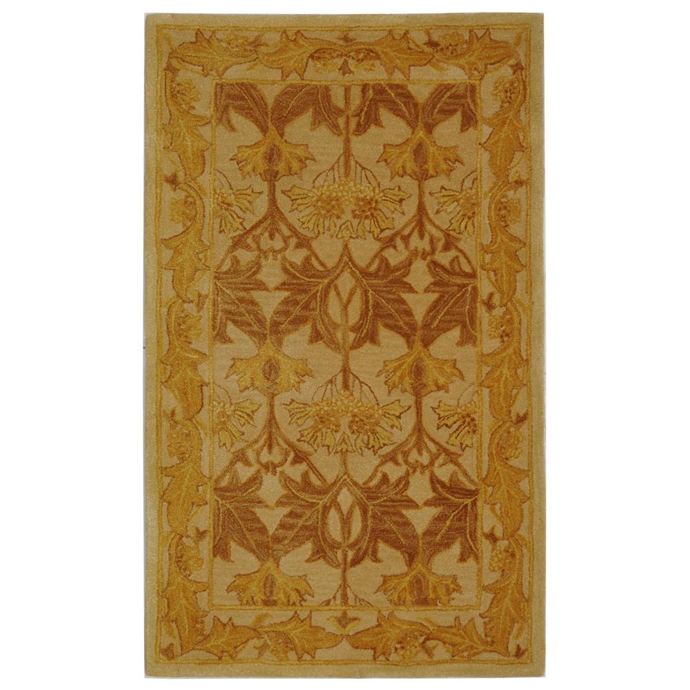 ANATOLIA, BEIGE / GOLD, 3' X 5', Area Rug. Picture 1