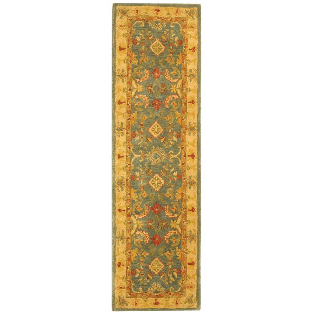 ANATOLIA, LIGHT BLUE / IVORY, 2'-3" X 8', Area Rug. Picture 1