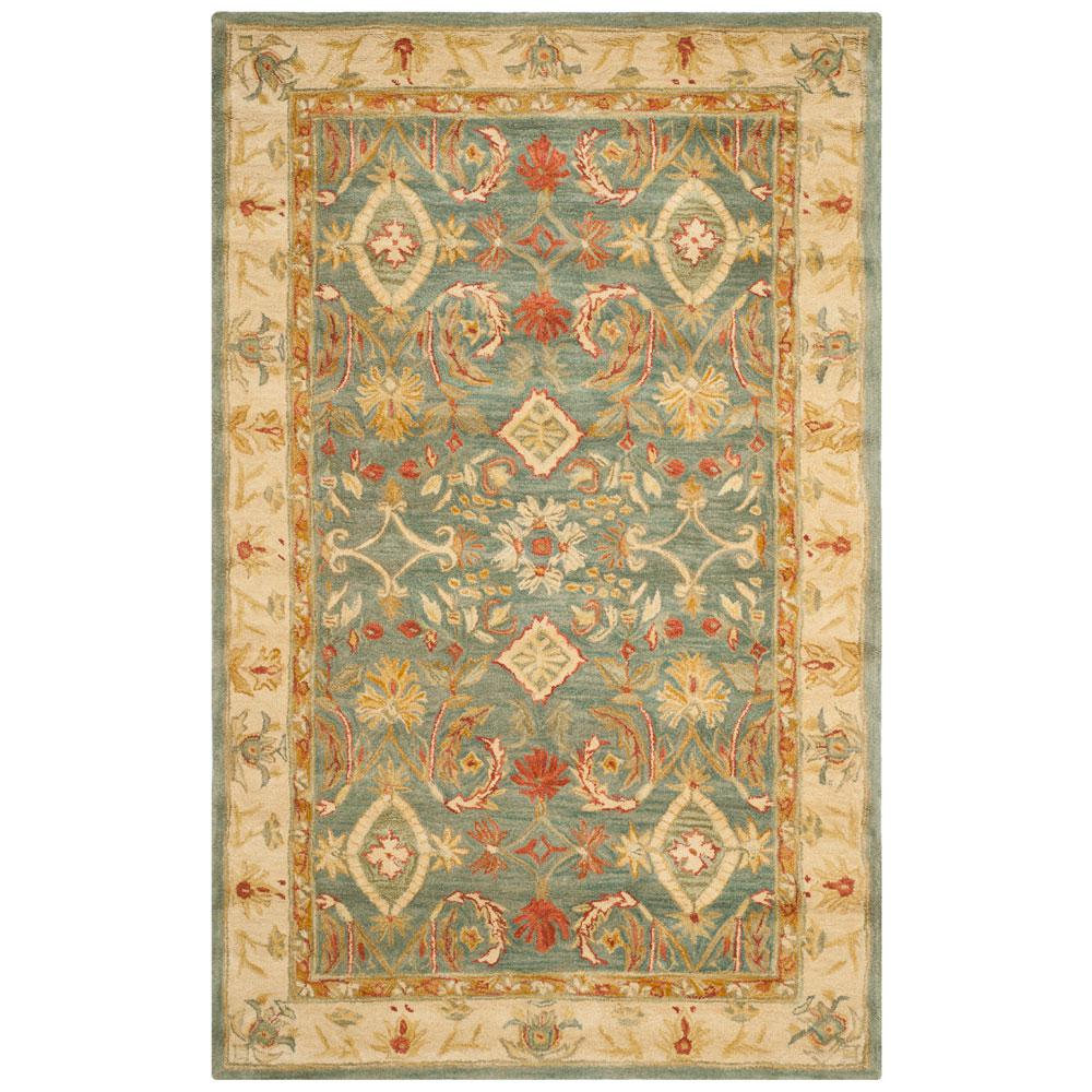 ANATOLIA, LIGHT BLUE / IVORY, 5' X 8', Area Rug. Picture 1