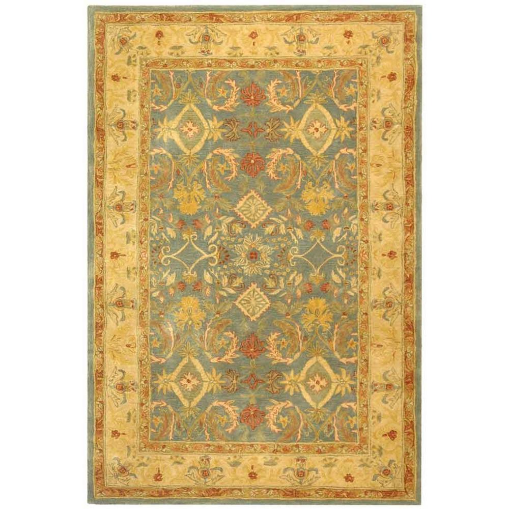 ANATOLIA, LIGHT BLUE / IVORY, 6' X 9', Area Rug. Picture 1