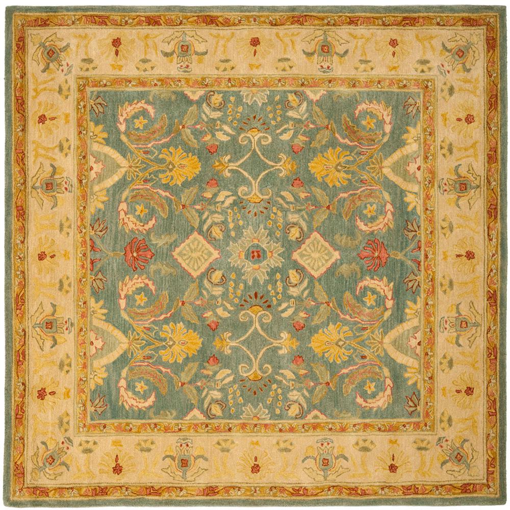 ANATOLIA, LIGHT BLUE / IVORY, 8' X 8' Square, Area Rug. Picture 1