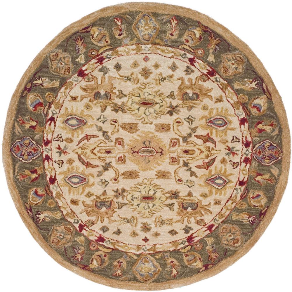 ANATOLIA, IVORY, 4' X 4' Round, Area Rug, AN547B-4R. Picture 1