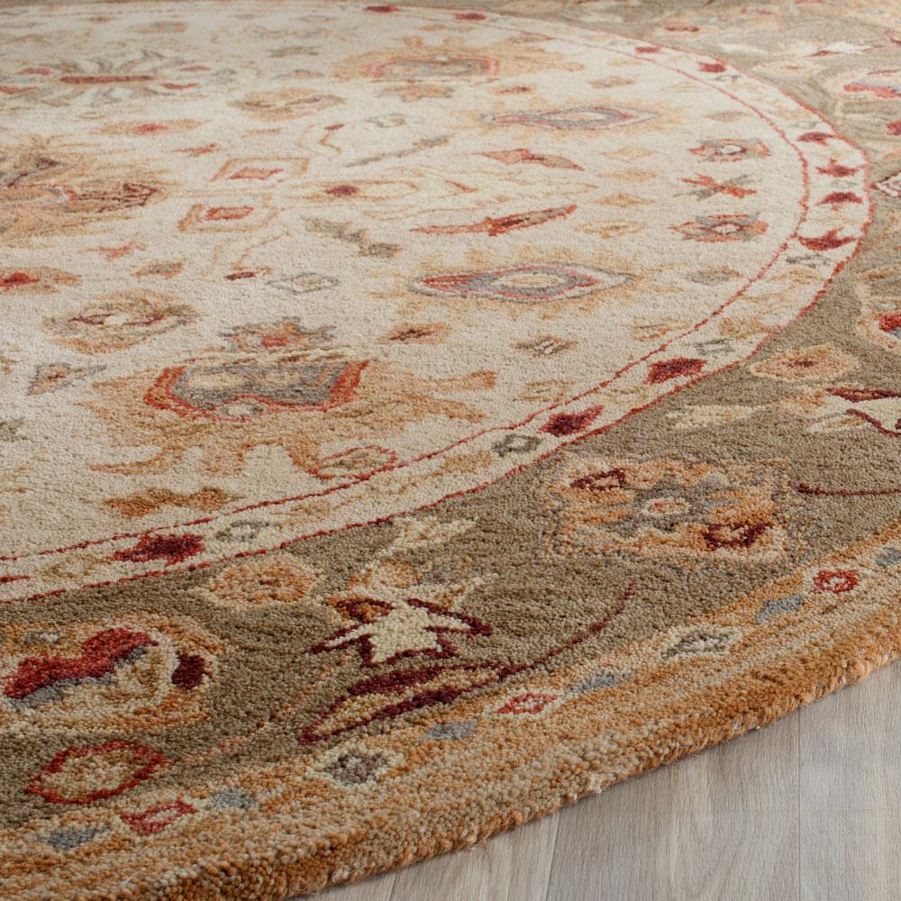 ANATOLIA, IVORY, 8' X 8' Round, Area Rug, AN547B-8R. Picture 1