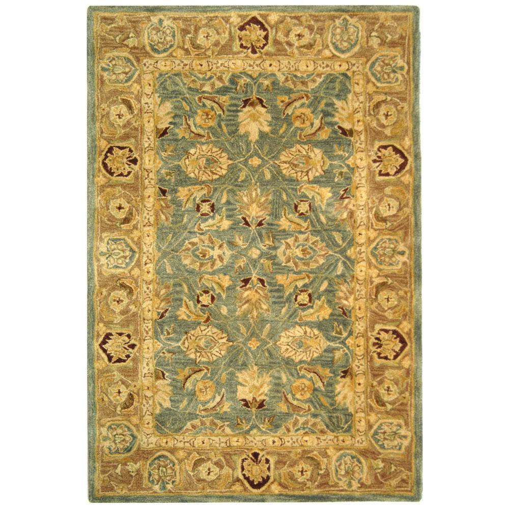 ANATOLIA, TEAL BLUE / TAUPE, 4' X 6', Area Rug. Picture 1