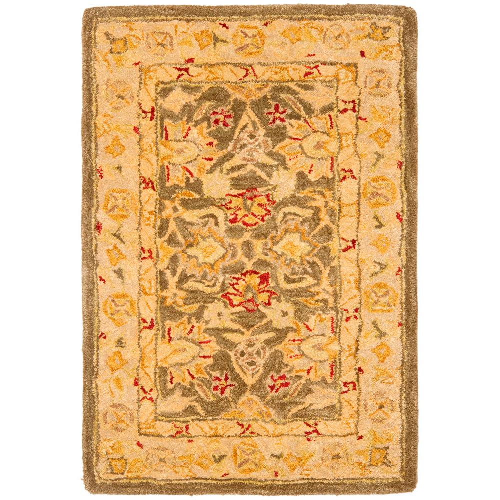 ANATOLIA, OLIVE GREY / BEIGE, 2' X 3', Area Rug. Picture 1