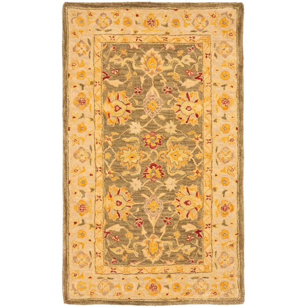 ANATOLIA, OLIVE GREY / BEIGE, 3' X 5', Area Rug. Picture 1