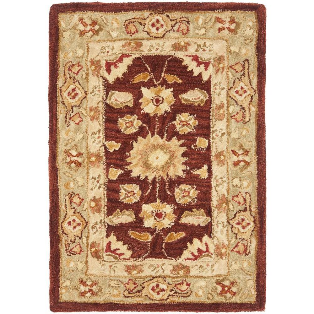 ANATOLIA, RED / SAGE, 2' X 3', Area Rug. Picture 1